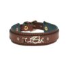 Islamic Bracelet with Leather & Stainless Steel Ya Hossein for Men
