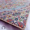 Travel Prayer Mat Portable for Muslim Termeh Fabric Traditional Paisley Design