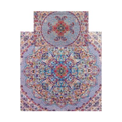 Travel Prayer Mat Portable for Muslim Termeh Fabric Traditional Paisley Design
