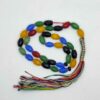 Islamic Agate Rosary Crafted with 33 Prayer Beads Tasbih Colorful
