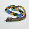 Islamic Agate Rosary Crafted with 33 Prayer Beads Tasbih Colorful
