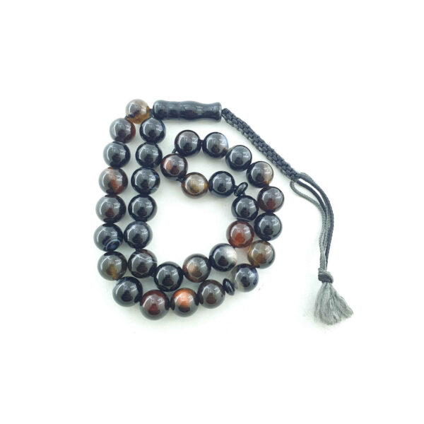 Islamic Sulemani Hakik Rosary Crafted with 33 Prayer Beads Tasbih I