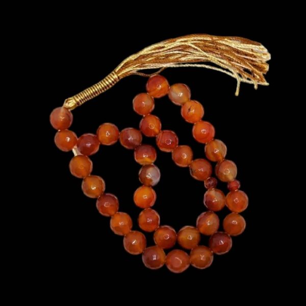 Islamic Yemeni Hakik Rosary Crafted with 33 Prayer Beads Tasbih I