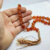 Islamic Yemeni Hakik Rosary Crafted with 33 Prayer Beads Tasbih I