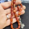 Islamic Yemeni Hakik Rosary Crafted with 33 Prayer Beads Tasbih Misbaha