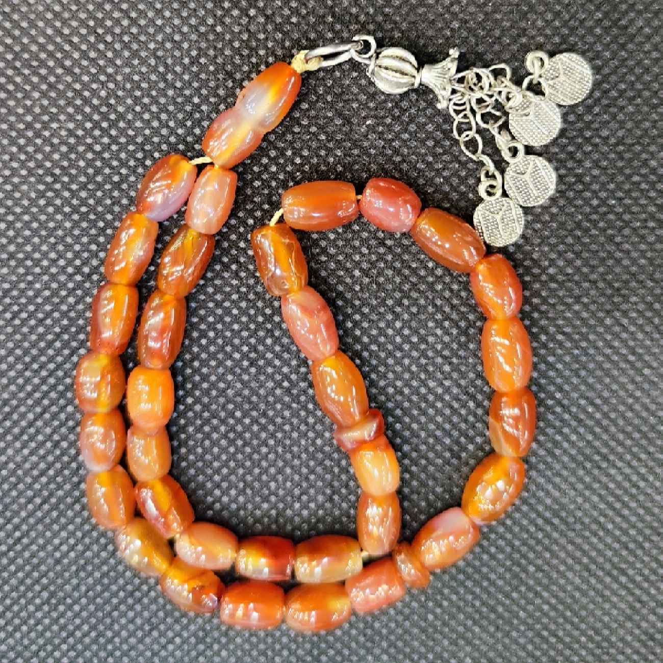 Islamic Yemeni Hakik Rosary Crafted with 33 Prayer Beads Tasbih Misbaha