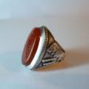 Islamic Agate Silver Ring for Men Elegance