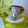 Islamic Agate Silver Ring for Men Elegance