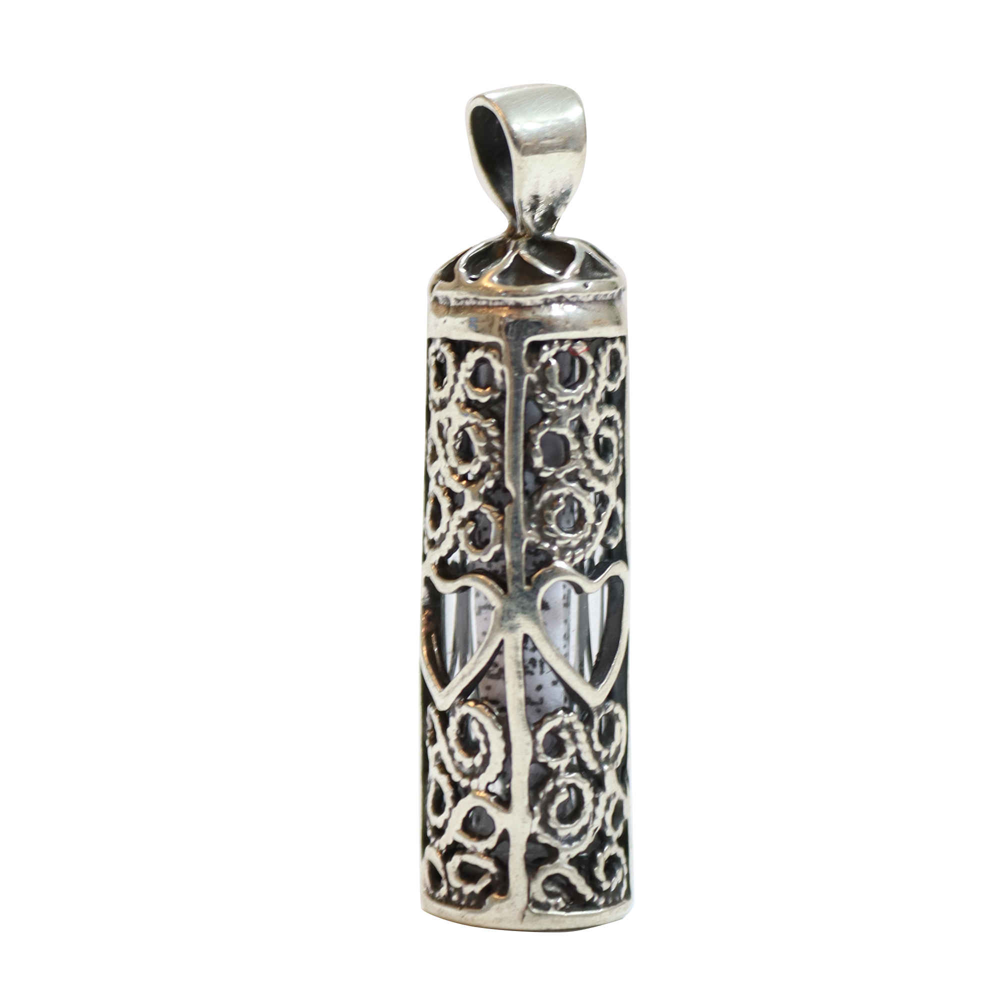 Islamic Silver Pendant for Shia with Hirz of Imam Jawad