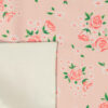 Islamic Thin Prayer Mat Janamaz with Velvet Floral Pink