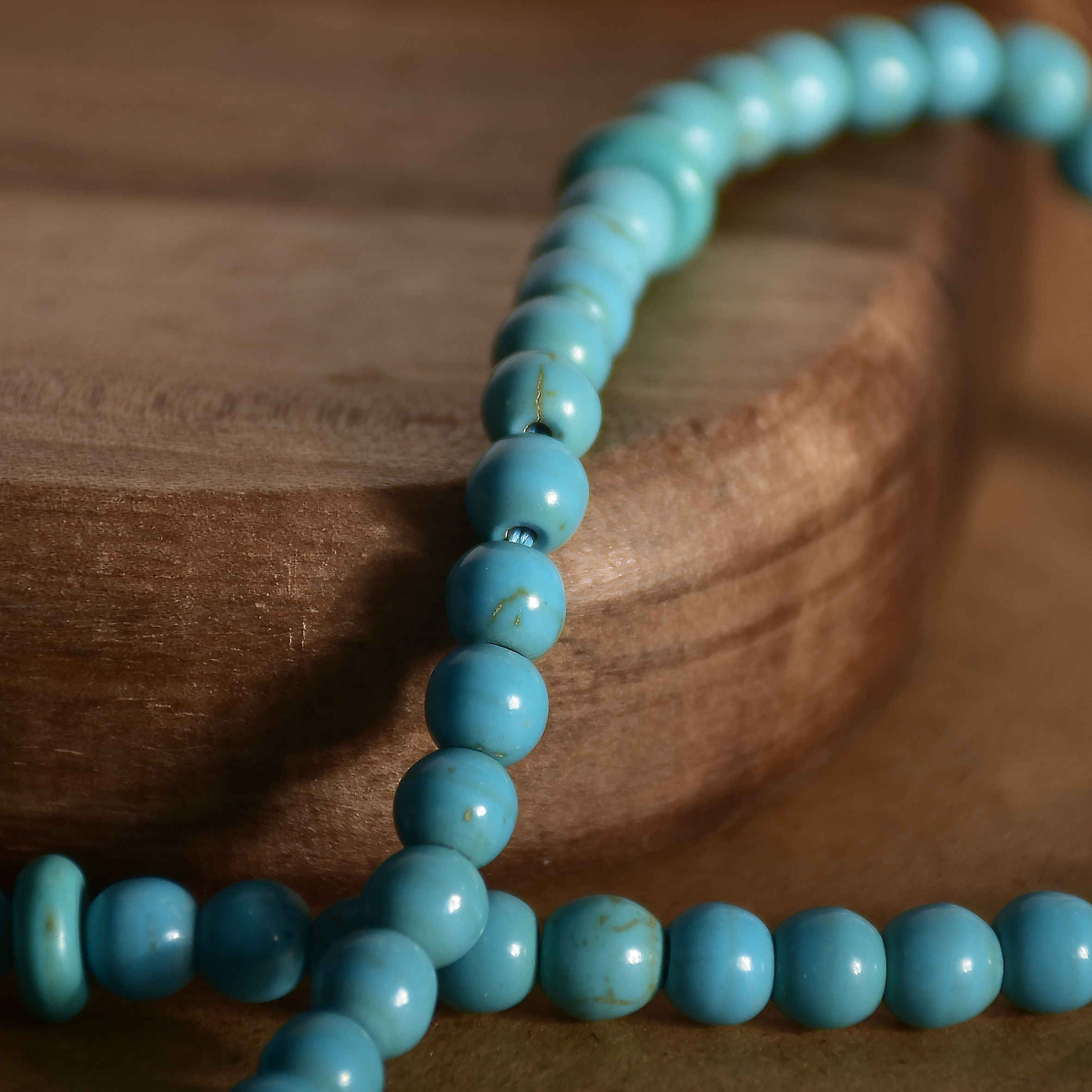Islamic Rosary Crafted with Industrial Turquoise 33 Prayer Beads Tasbih