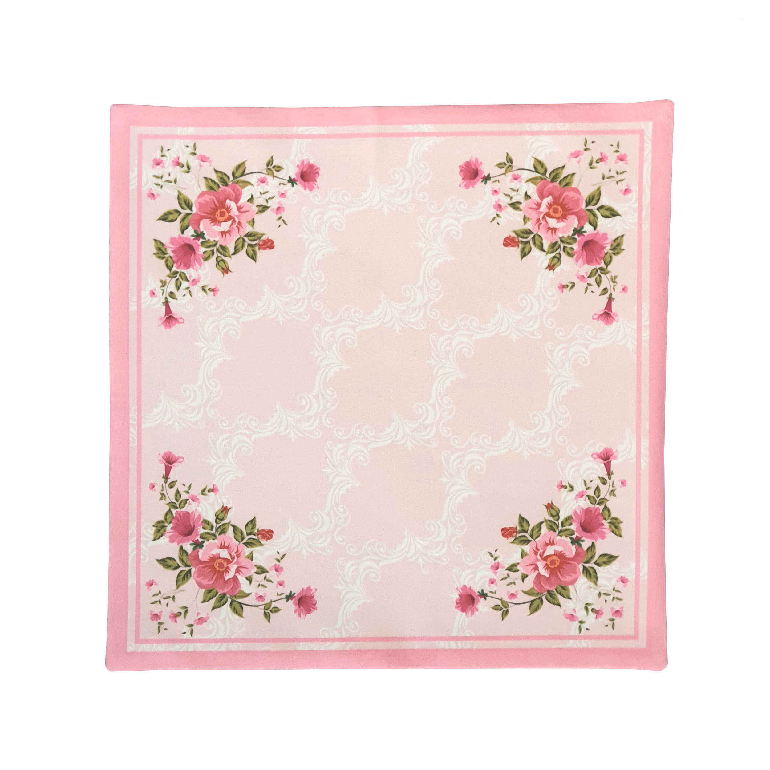 Islamic Velvet Thin Prayer Mat Sajadah with Floral Design