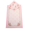 Islamic Velvet Thin Prayer Mat Sajadah with Floral Design