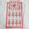 Islamic Velvet Thin Prayer Mat Sajadah Floral Pink