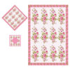 Islamic Velvet Thin Prayer Mat Sajadah Floral Pink
