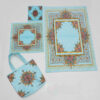 Islamic Velvet Thin Prayer Mat Sajadah Traditional Eslimi Design