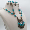 Jewelry Set with Turquoise Stones and Coins
