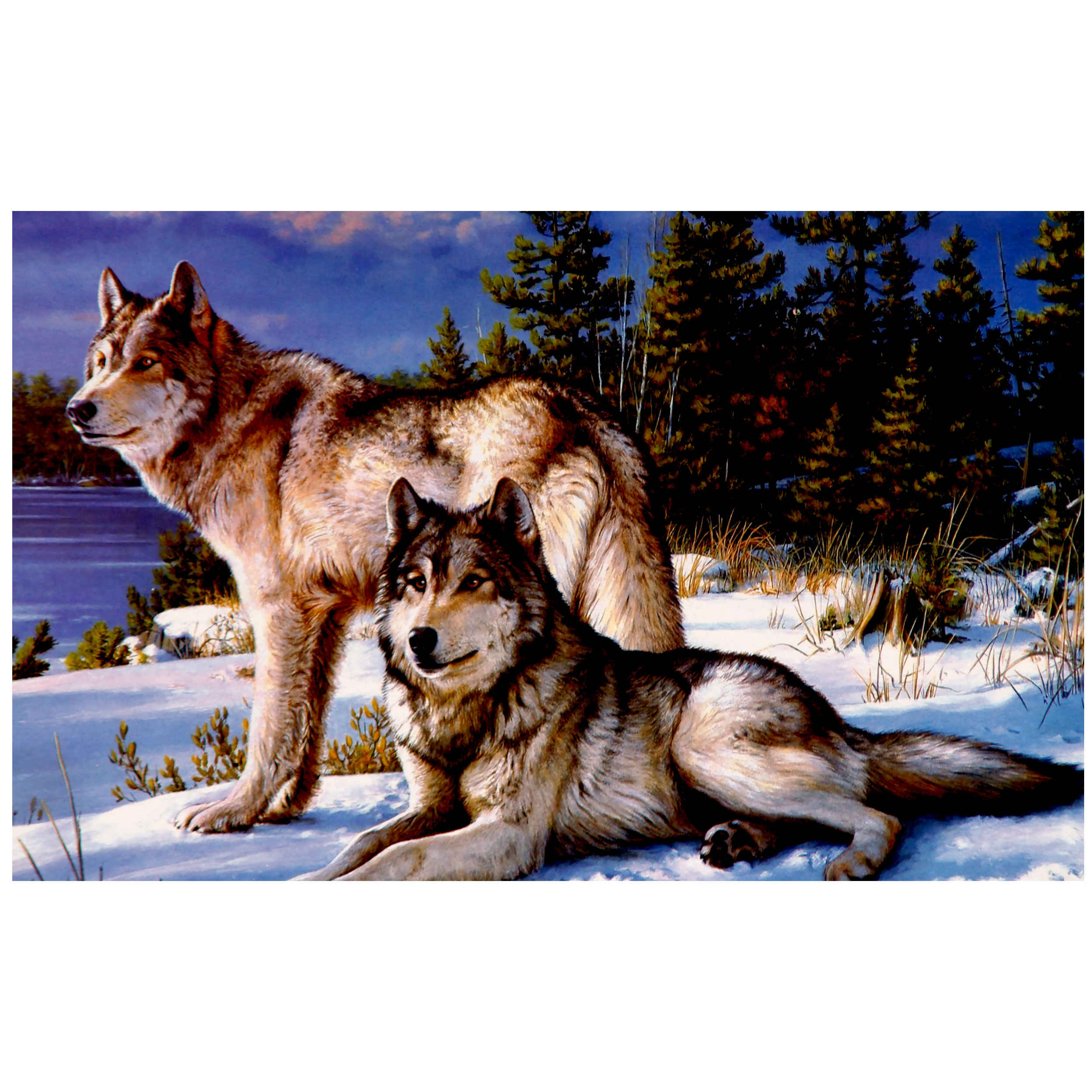 1000-Piece Jigsaw Puzzle: Wolves – Majestic Wildlife