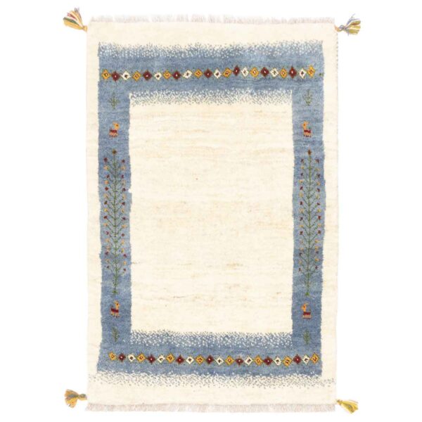 Persian Gabbeh Wool Rug Handwoven in Fars Kashkuli