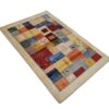 Genuine Persian Gabbeh Wool Rug Handwoven Kashkuli Geometric Bordered