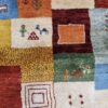 Genuine Persian Gabbeh Wool Rug Handwoven Kashkuli Geometric Bordered
