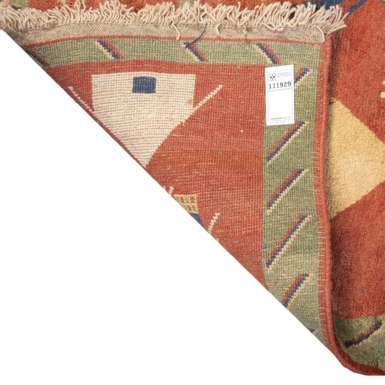 Persian Gabbeh Wool Rug Handwoven in Fars Kashkuli Red