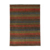 Persian Gabbeh Wool Rug Handwoven in Fars Striped