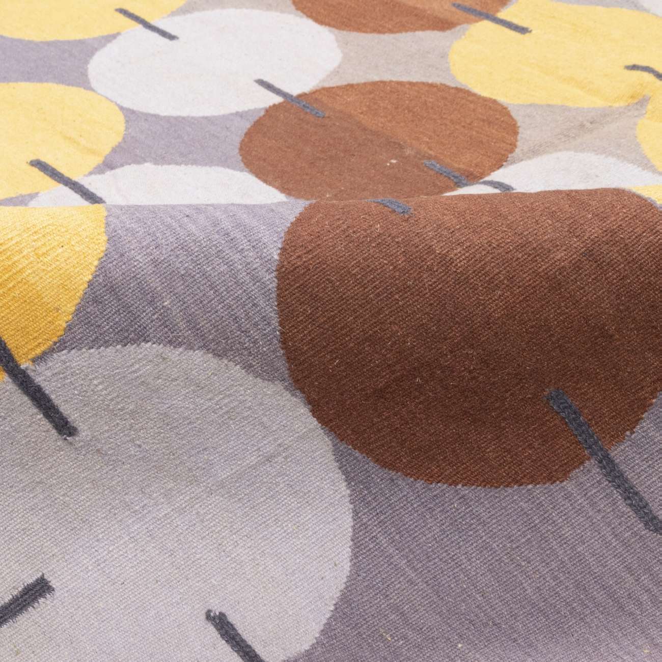 Persian Wool Kilim Rug Handwoven in Fars Geometric Design