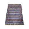 Persian Wool Kilim Rug Handwoven with Striped Blue