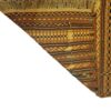 Persian Wool Kilim Rug Handwoven with Striped Brown