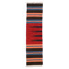 Persian Wool Kilim Runner Rug Handwoven in Isfahan Striped Red