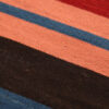 Persian Wool Kilim Runner Rug Handwoven in Isfahan Striped Red
