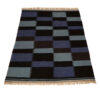 Persian Wool Kilim Rug Handwoven in Isfahan Checkered design