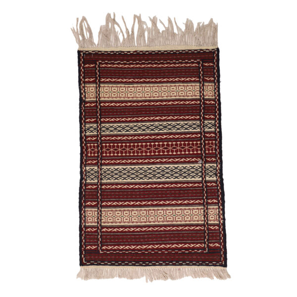 Persian Wool Kilim Rug Handwoven in Khorasan