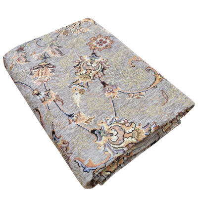 Large Boho Persian Style Indoor Floor Mat Floral Design