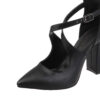 Leather Ankle Strap High Heels Pointed Toe for Women