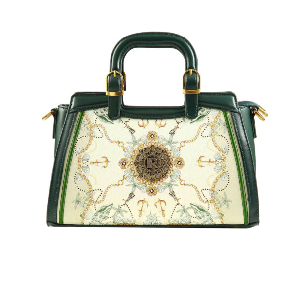 Leather Satchel Bag with Double Handles - Model Phosphoric