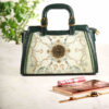 Leather Satchel Bag with Double Handles - Model Phosphoric
