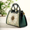 Leather Satchel Bag with Double Handles - Model Phosphoric
