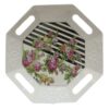 Melamine Serving Tray Serveware in Floral Design Lightweight White