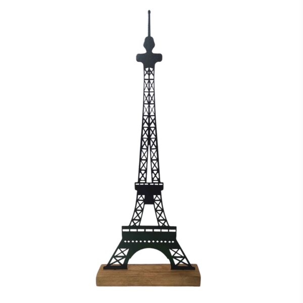 Metal Minimalist Figurine Sculpture Artwork Eiffel Tower