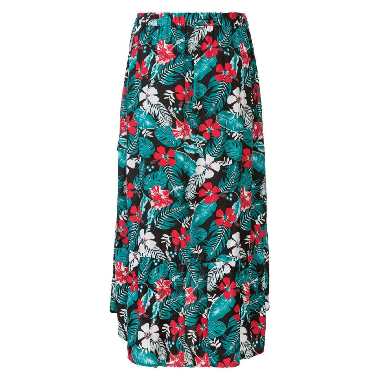 Midi Skirt with Floral Design for Women