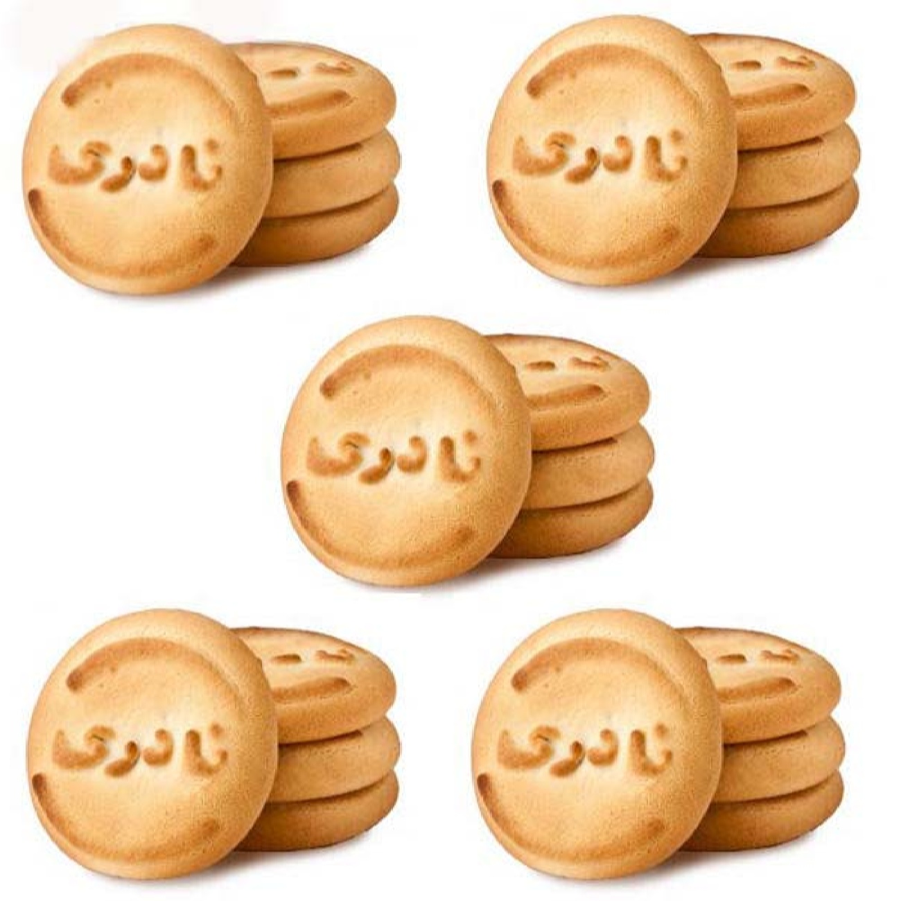 Naderi Coconut Cookies in Box – Pack of 10 double cookies (Koloocheh)