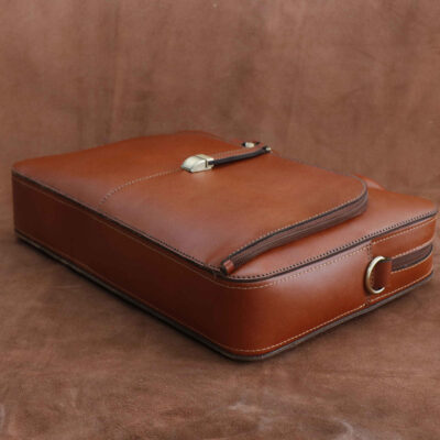 Persian Natural Leather Briefcase for 14 Inch Laptop – 1109B