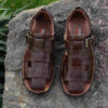 Natural Leather Hiking Sandals For Men Model Thunder