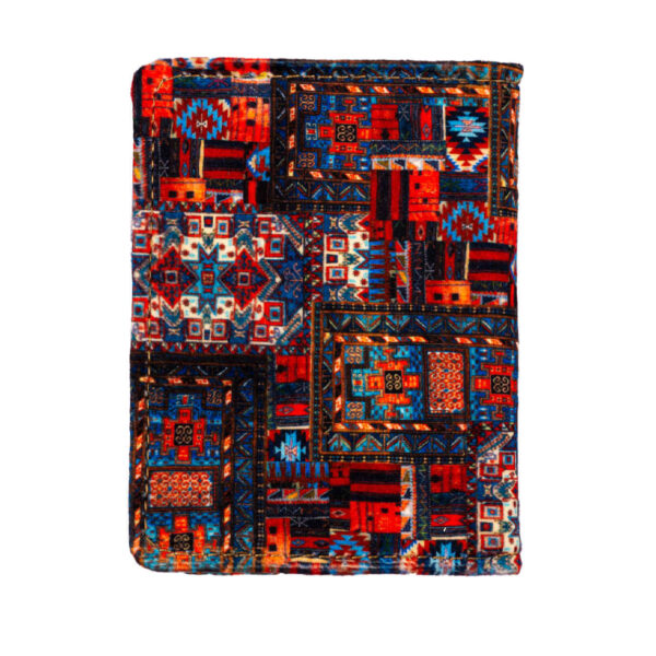Persian Notebook with Traditional Patchwork Fabric Cover, Cultural Design