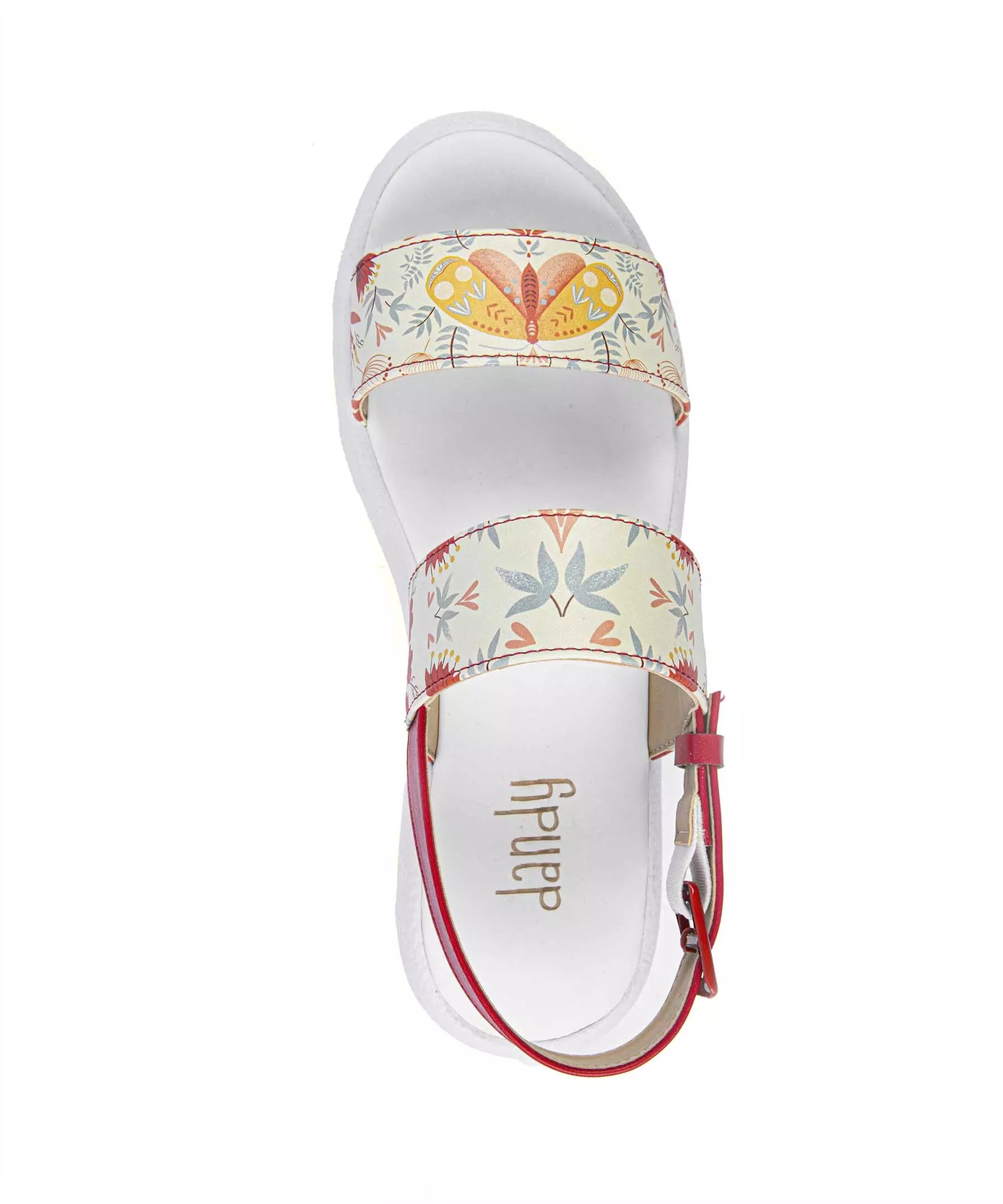 Open Toe Casual Sandals for Women Model Butterfly