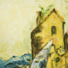 Original Painterly Painting - Oil on Canvas, Landscape Model Village