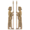 Historical Iranian Achaemenid Soldier Figurine Pair of 2