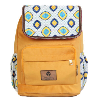 Artificial Leather Backpack for Women with Ethnic Design – Model Ario